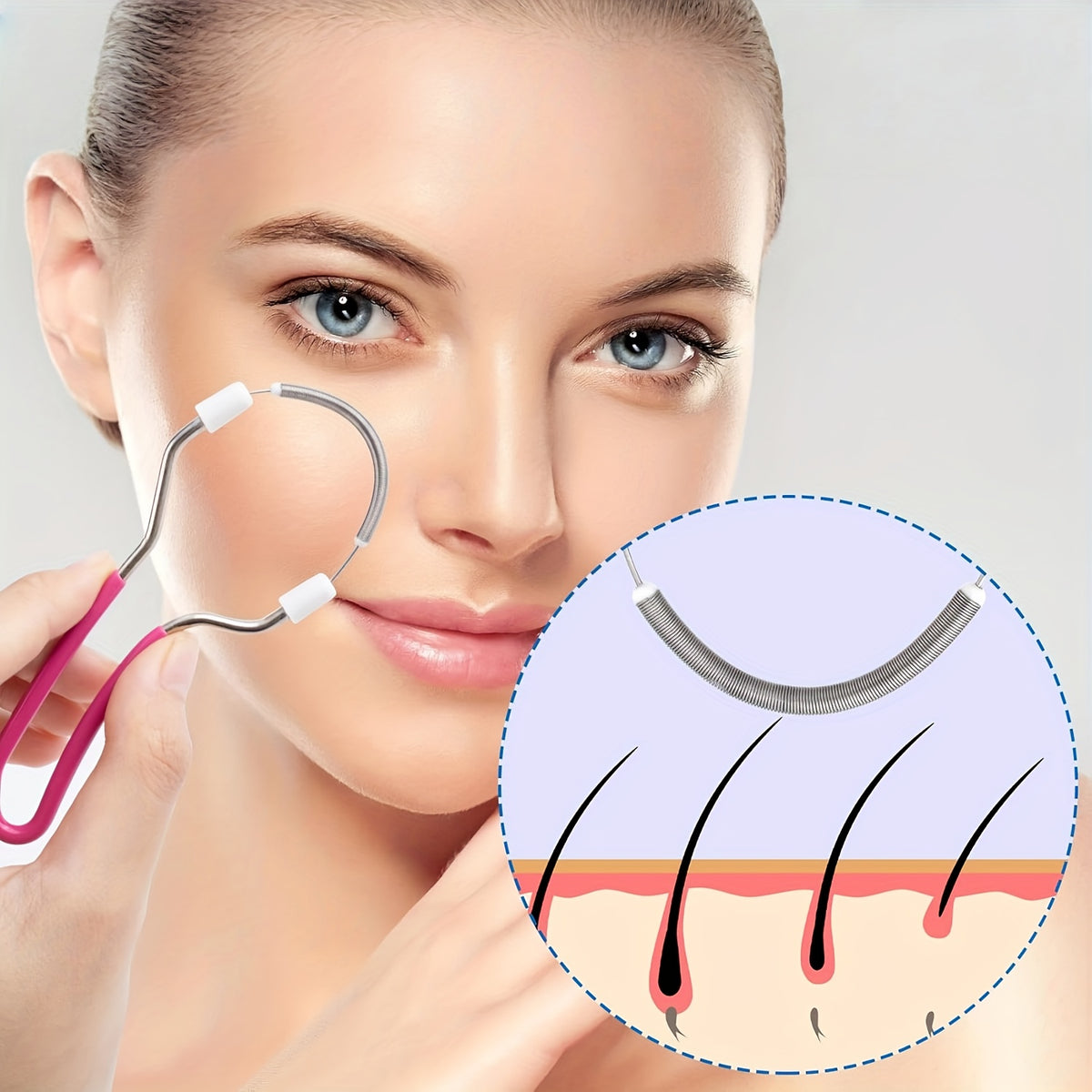 أداة إزالة شعر الوجه من الجذور
